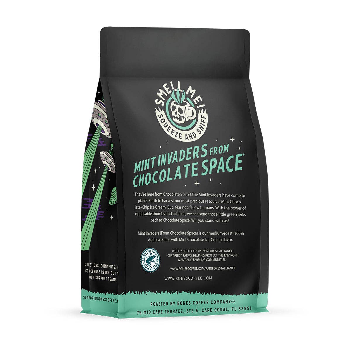 Bones Coffee Company - Mint Invaders | 12oz: Whole Bean