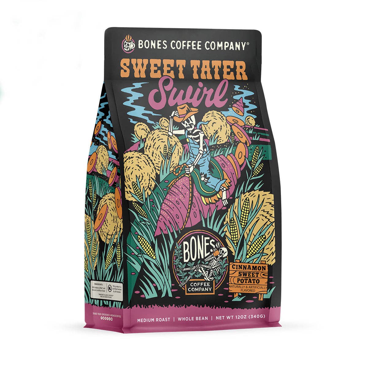 Bones Coffee Company - Sweet Tater Swirl | 12oz: Ground
