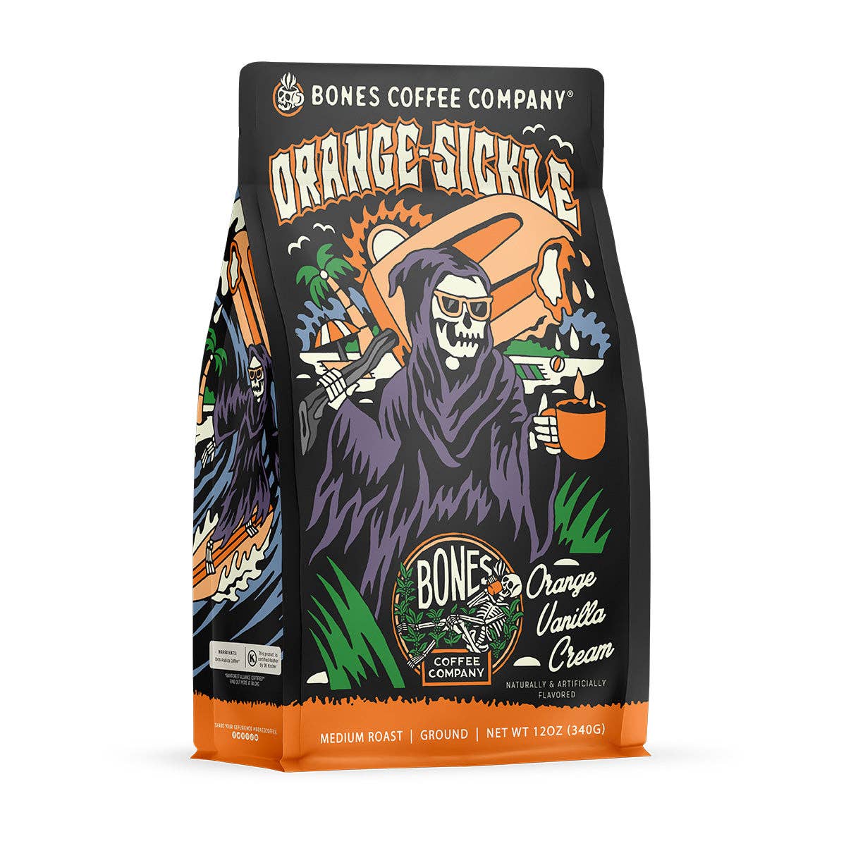 Bones Coffee Company - Orange Sickle | 12oz: Whole Bean