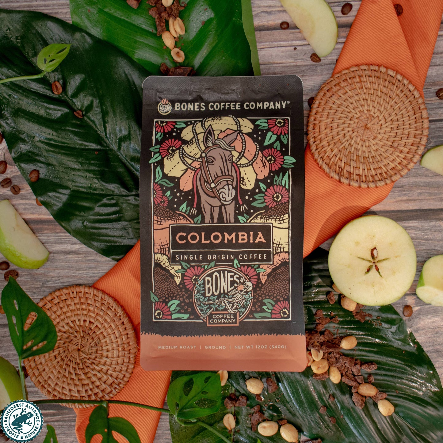 Bones Coffee Company - Colombia Single-Origin | 12oz: Whole Bean