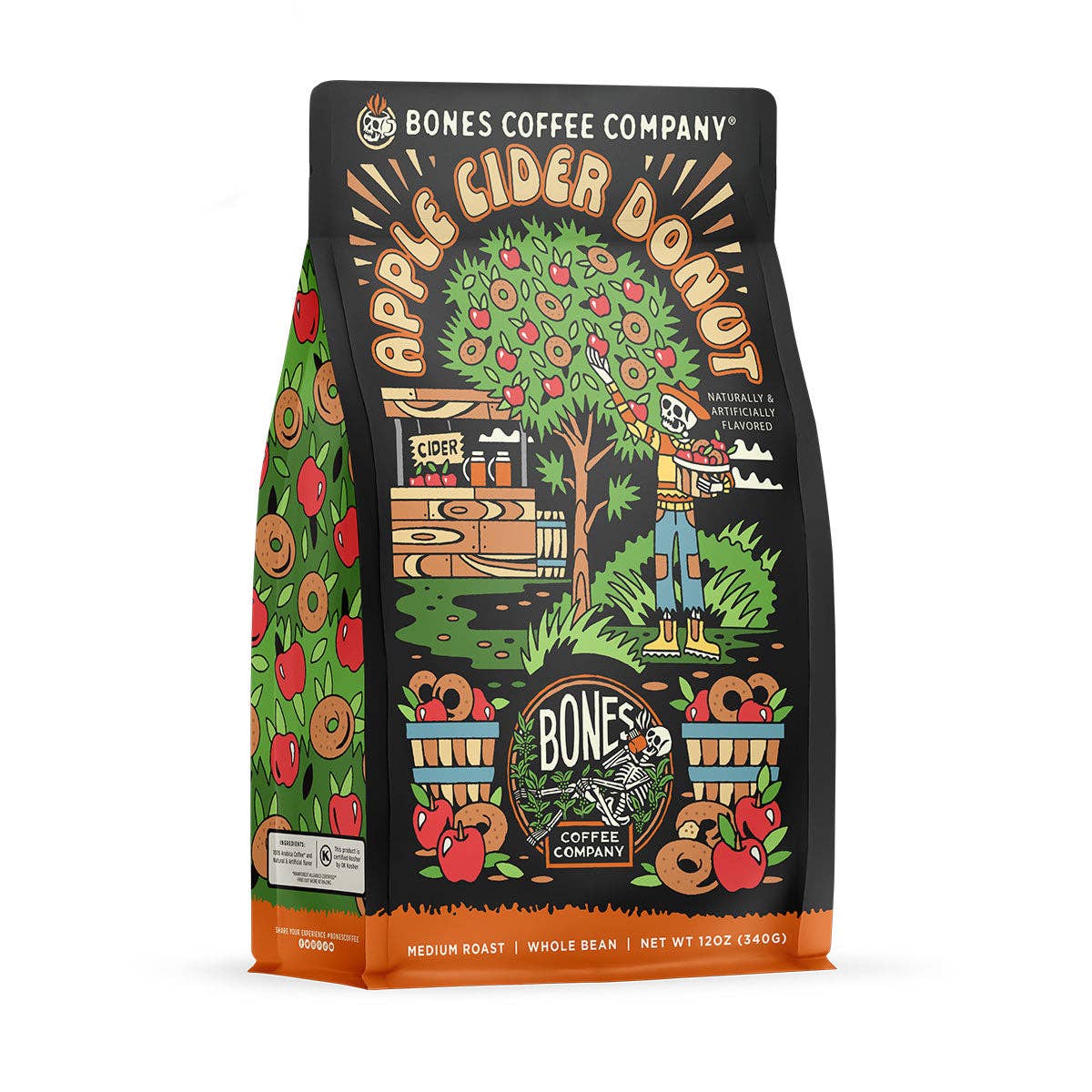 Bones Coffee Company - Apple Cider Donut | 12oz: Ground