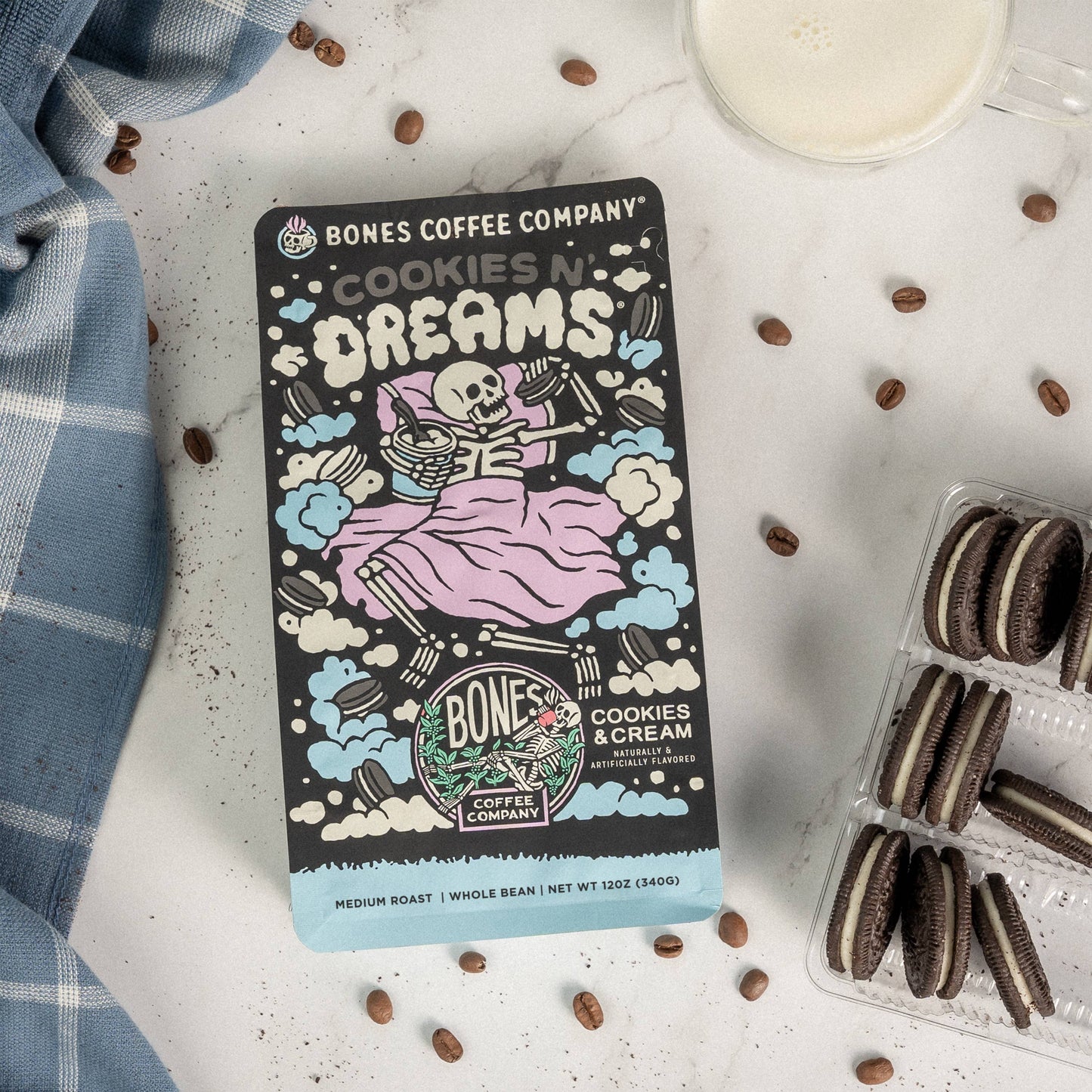 Bones Coffee Company - Cookies N' Dreams | 12oz: Ground