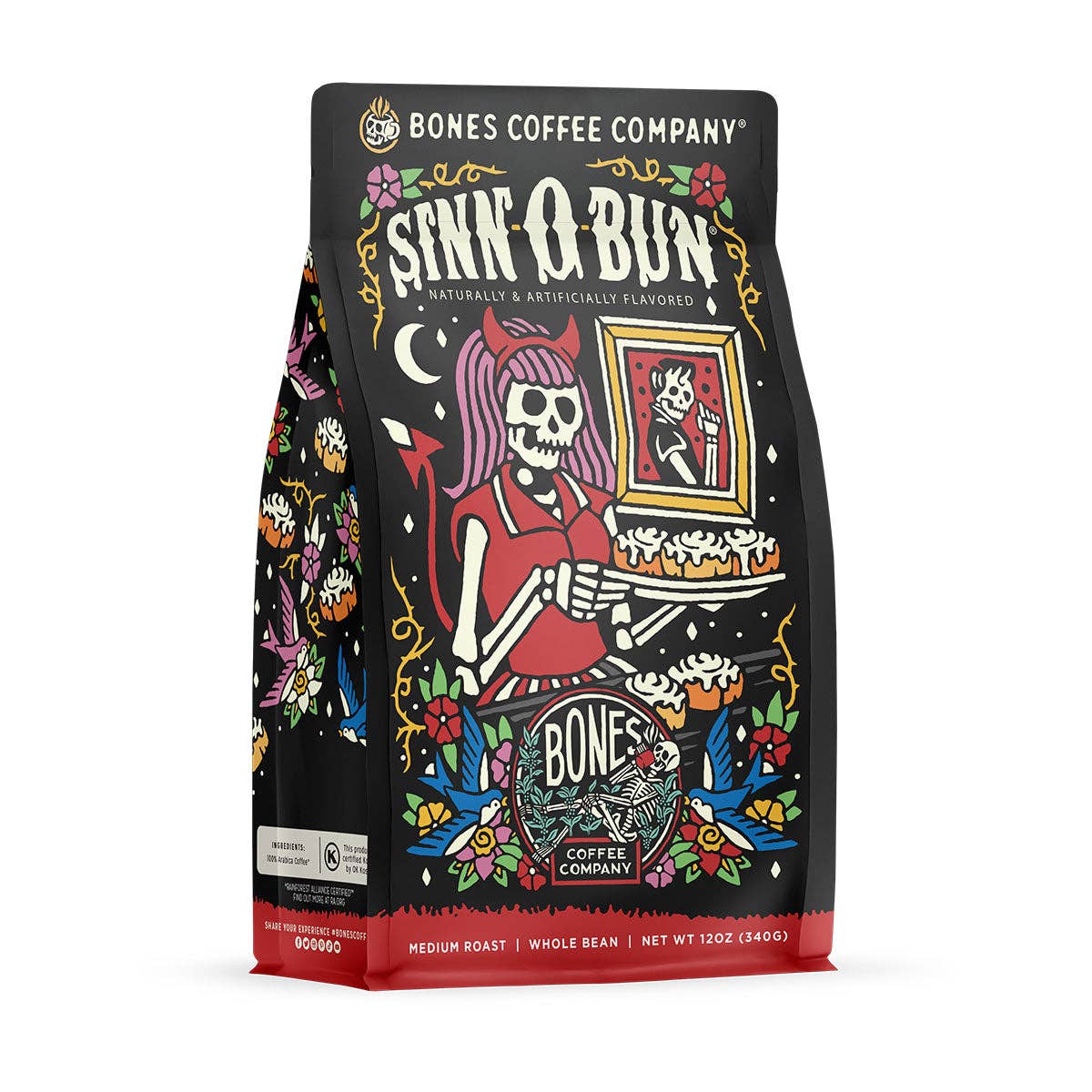 Bones Coffee Company - Sinn-O-Bun | 12oz: Ground