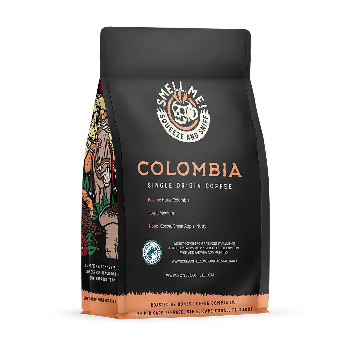 Bones Coffee Company - Colombia Single-Origin | 12oz: Whole Bean