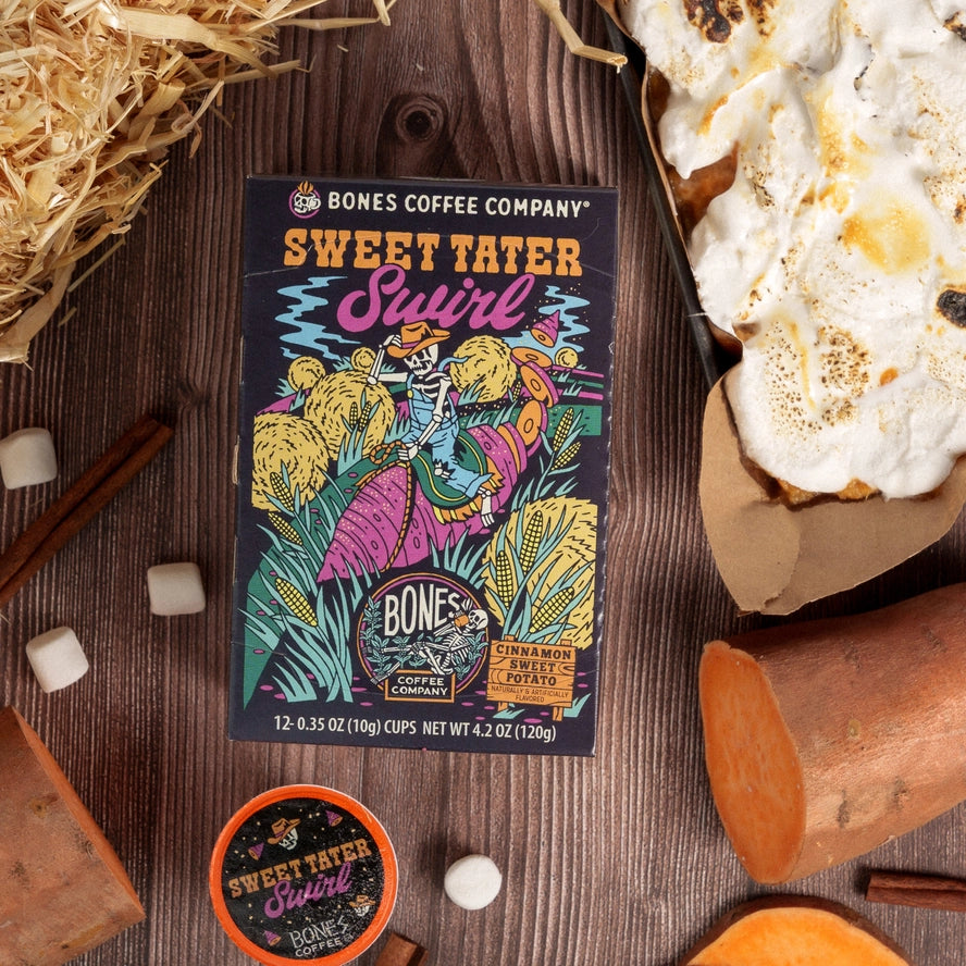 Sweet Tater Swirl Bones Cups - 12 Count