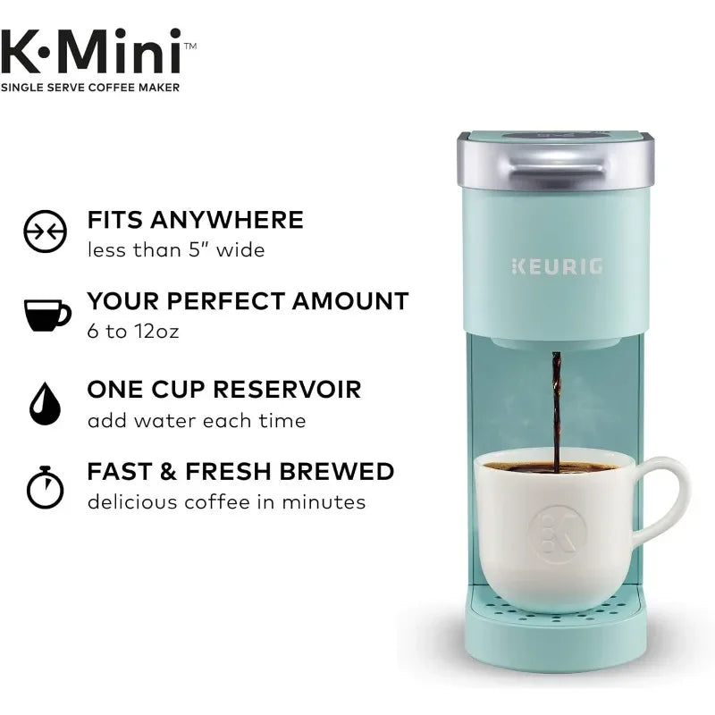 Keurig K-Mini Single Serve Coffee Maker, Oasis features