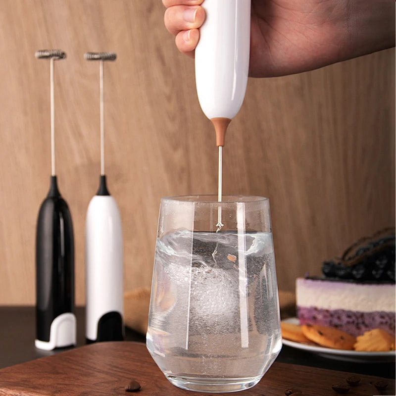 Mini Milk Frother Handheld Foam Maker For Lattes Whisk Coffee Cappuccino Frappe Matcha Hot Chocolate Drink Mixer