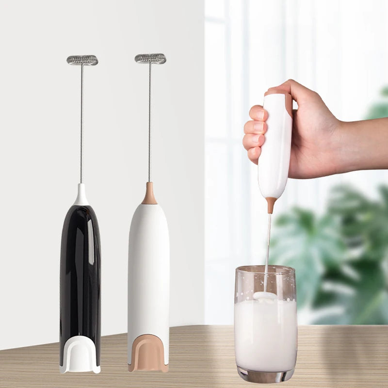 Mini Milk Frother Handheld Foam Maker For Lattes Whisk Coffee Cappuccino Frappe Matcha Hot Chocolate Egg Beater Drink Mixer-3