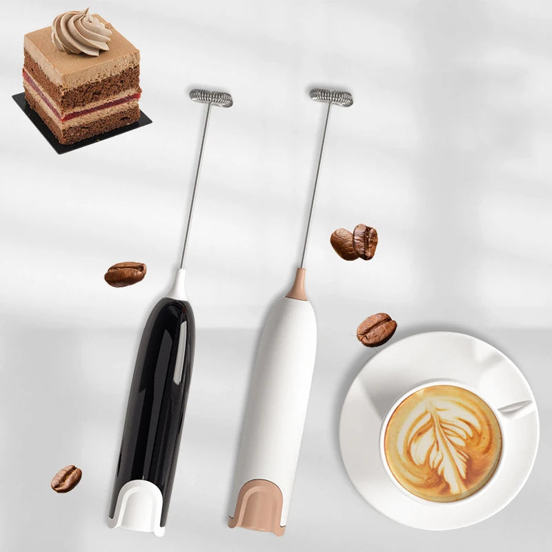 Mini Milk Frother Handheld Foam Maker For Lattes Whisk Coffee Cappuccino Frappe Matcha Hot Chocolate Egg Beater Drink Mixer-4
