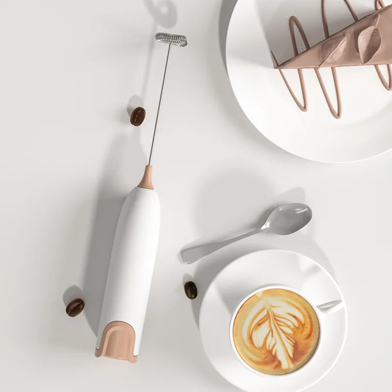 Mini Milk Frother Handheld Foam Maker For Lattes Whisk Coffee Cappuccino Frappe Matcha Hot Chocolate Egg Beater Drink Mixer-5
