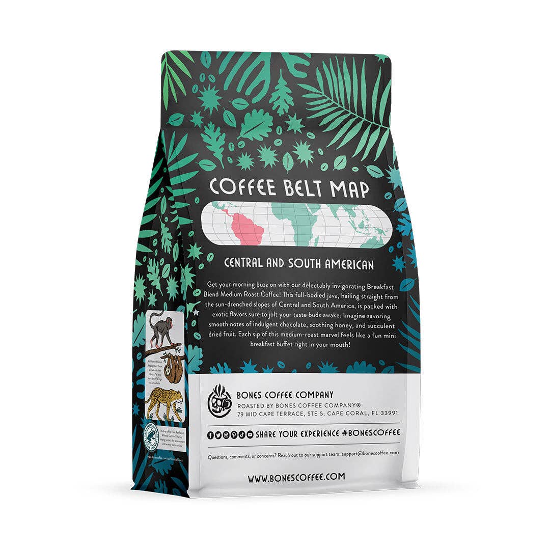 Bones Coffee Company - Breakfast Blend | 12oz: Whole Bean