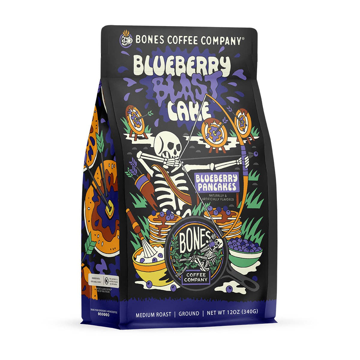 Bones Coffee Company - Blueberry Blast Cake | 12oz: Ground