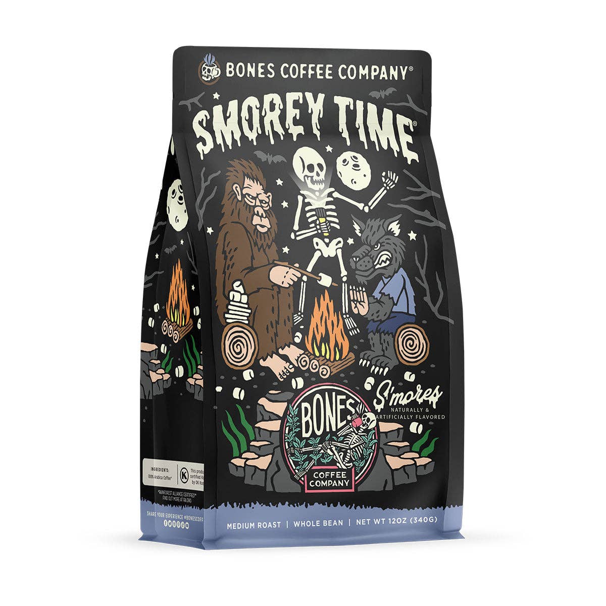 Bones Coffee Company - S'morey Time | 12oz: Whole Bean