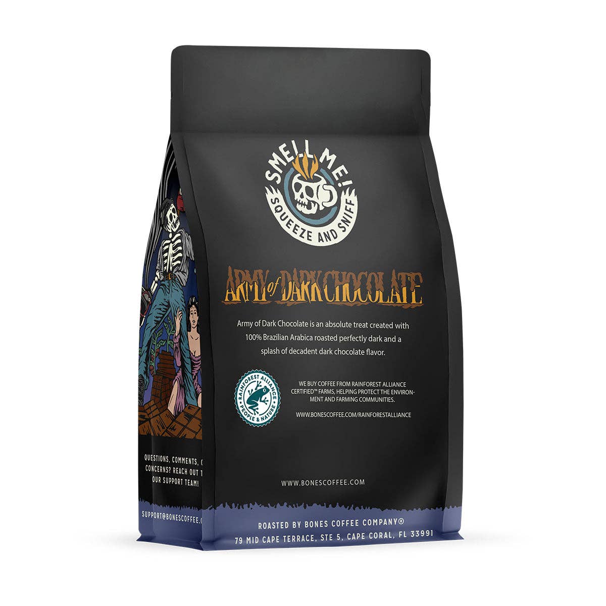 Bones Coffee Company - Army of Dark Chocolate | 12oz: Ground