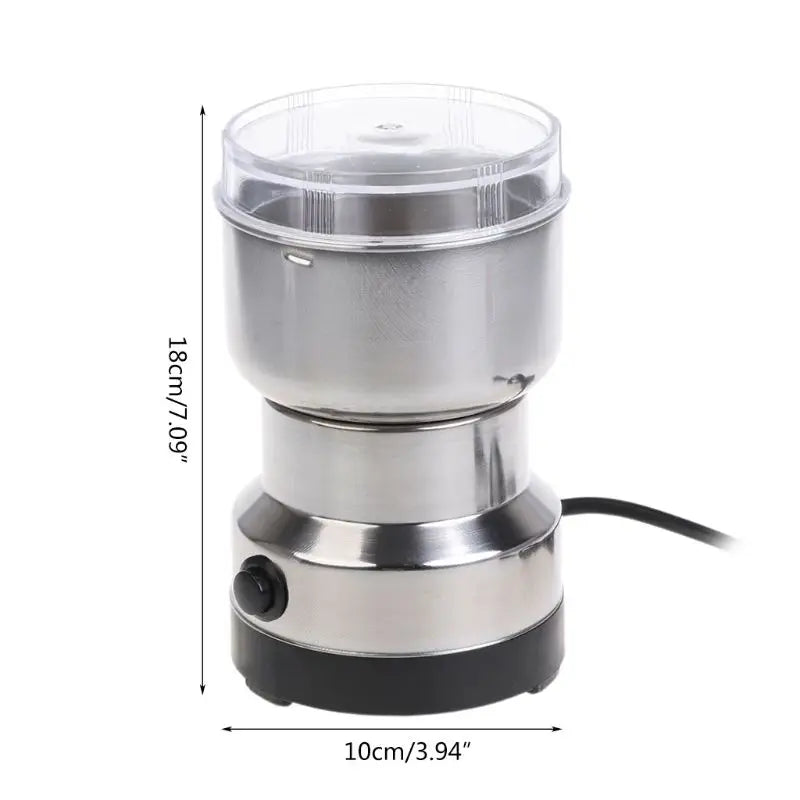 Coffee Grinder Stainless Electric Herbs/Spices/Nuts/Grains/Coffee Bean Grinding with dimensions
