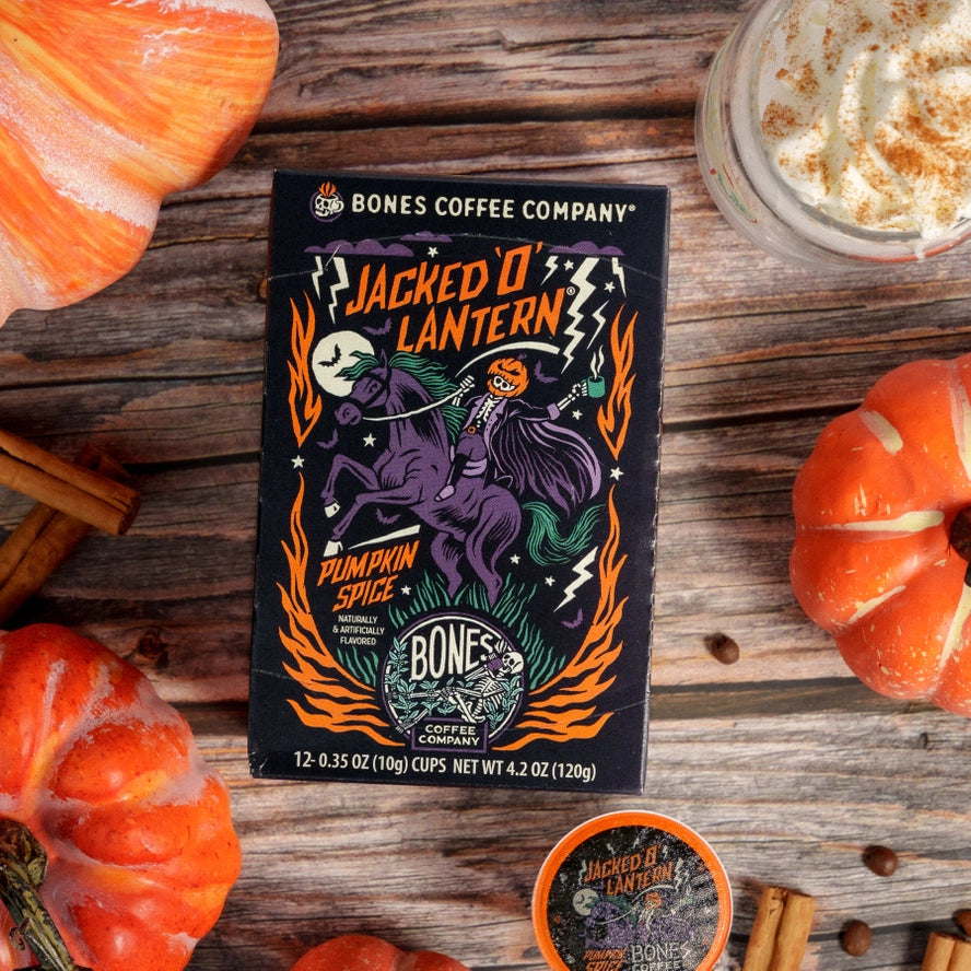 Jacked O Lantern Bones Cups - 12 Count with flavors