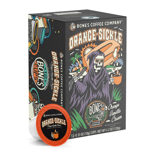 Orange Sickle Bones Cups - 12 Count