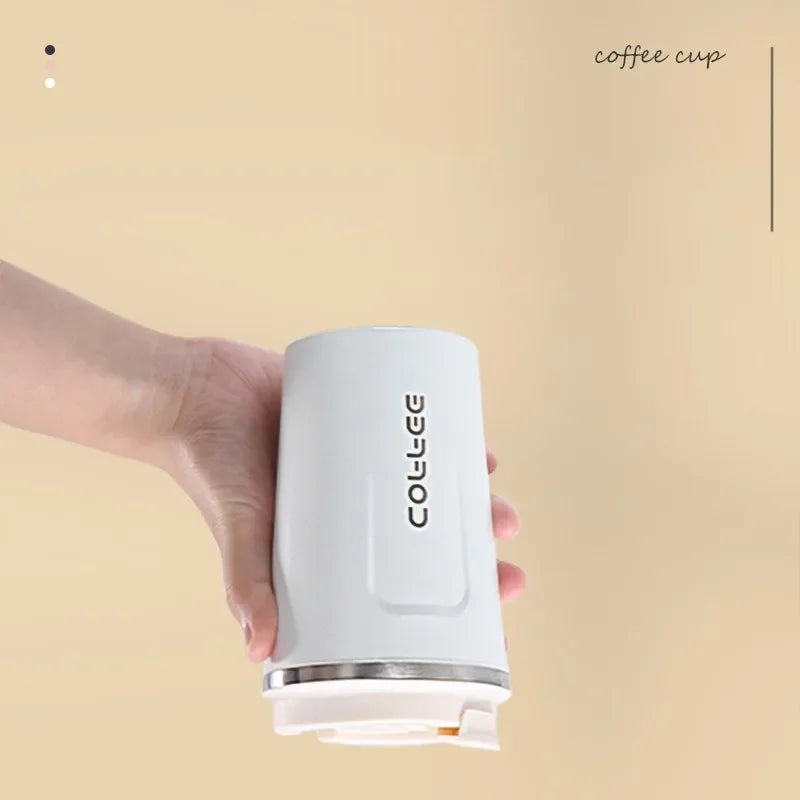 Portable 304 Stainless Steel Coffee Cup 380ml/510ml Vacuum Double-layer Insulated Cup Sealed Leak-proof Mug Outdoor Coffee Cup-4