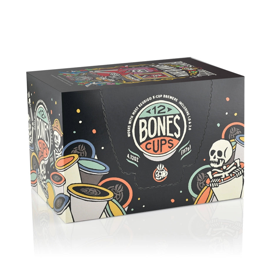 Sinn-O-Bun Bones Cups - 12 Count back panel