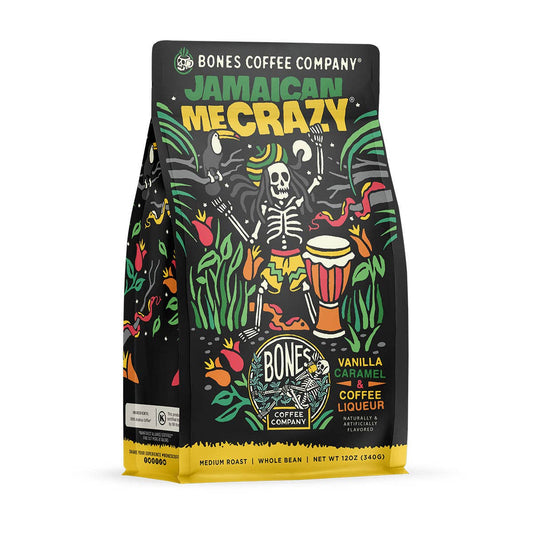 Bones Coffee Company - Jamaican Me Crazy® | 12oz: Whole Bean